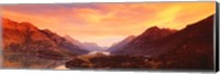 Sunset Over Waterton Lakes National Park, Alberta, Canada Fine Art Print