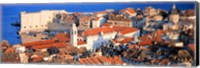 Aerial View, Old Town, Dubrovnik, Croatia Fine Art Print