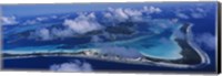 Aerial View Of An Island, Bora Bora, French Polynesia Fine Art Print