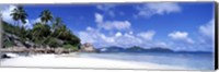Beach on La Digue Island Seychelles Fine Art Print