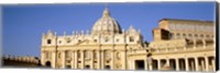 Facade of a basilica, St. Peter's Basilica, St. Peter's Square, Vatican City, Rome, Lazio, Italy Fine Art Print