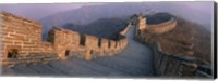 High angle view of the Great Wall Of China, Mutianyu, China Fine Art Print