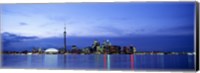 Buildings at the waterfront, CN Tower, Toronto, Ontario, Canada Fine Art Print