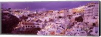 Buildings along the Cliff, Santorini, Greece Fine Art Print