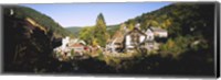 High Angle View Of A Town, Triberg Im Schwarzwald, Black Forest, Baden-Wurttemberg, Germany Fine Art Print