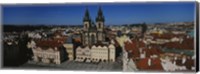 High angle view of a cityscape, Prague Old Town Square, Old Town, Prague, Czech Republic Fine Art Print