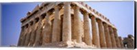 Old ruins of a temple, Parthenon, Acropolis, Athens, Greece Fine Art Print