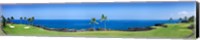 Trees in a golf course, Kona Country Club Ocean Course, Kailua Kona, Hawaii Fine Art Print