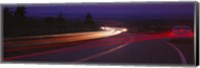 Cars moving on the road, Mount Desert Island, Acadia National Park, Maine, USA Fine Art Print