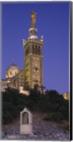 Low angle view of a tower of a church, Notre Dame De La Garde, Marseille, France Fine Art Print