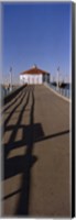Hut on a pier, Manhattan Beach Pier, Manhattan Beach, Los Angeles County, California (vertical) Fine Art Print
