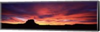 Buttes at sunset, Chaco Culture National Historic Park, New Mexico, USA Fine Art Print