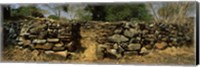 Ruins of a stone wall, Thimlich Ohinga, Lake Victoria, Great Rift Valley, Kenya Fine Art Print