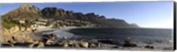 Camps Bay with the Twelve Apostles in the background, Western Cape Province, South Africa Fine Art Print