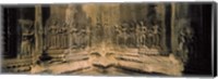 Carvings  in a temple, Angkor Wat, Cambodia Fine Art Print