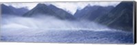 Rolling waves and mountains, Tahiti, French Polynesia Fine Art Print