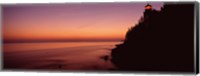 Bass Head Lighthouse at dusk, Bass Harbor, Maine Fine Art Print