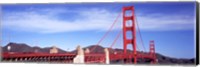 Red suspension bridge, Golden Gate Bridge, San Francisco Bay, San Francisco, California, USA Fine Art Print