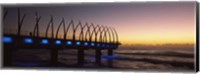 New pier constructed on beach front, Umhlanga, Durban, KwaZulu-Natal, South Africa Fine Art Print