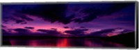 Sunset over an island viewed from Applecross Peninsula, Isle of Skye, Inner Hebrides, Hebrides, Scotland Fine Art Print