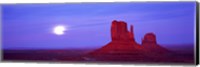 East Mitten and West Mitten buttest, Monument Valley, Utah Fine Art Print