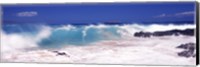 Waves breaking on the rocks, Big Beach, Makena, Maui, Hawaii, USA Fine Art Print