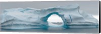 Blue iceberg with hole, Antarctica Fine Art Print