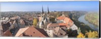 Old town viewed from Blue Tower, Bad Wimpfen, Baden-Wurttemberg, Germany Fine Art Print