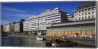 Buildings at the waterfront, Palace Hotel, Helsinki, Finland Fine Art Print