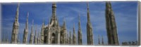 Facade of a cathedral, Piazza Del Duomo, Milan, Italy Fine Art Print