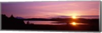 Germany , Forggen Lake, sunset Fine Art Print