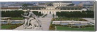 Garden in front of a palace, Belvedere Gardens, Vienna, Austria Fine Art Print