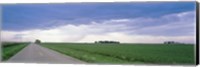Storm clouds over a landscape, Illinois, USA Fine Art Print
