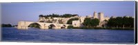 France, Vaucluse, Avignon, Palais des Papes, Pont St-Benezet Bridge, Fort near the sea Fine Art Print