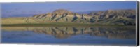 Reflection of hills in a lake, Cayirhan, Turkey Fine Art Print