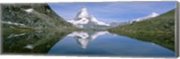 Lake, Mountains, Matterhorn, Zermatt, Switzerland Fine Art Print