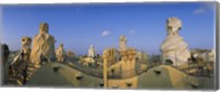 Chimneys on the roof of a building, Casa Mila, Barcelona, Catalonia, Spain Fine Art Print
