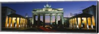 Low angle view of a gate, Brandenburg Gate, Berlin, Germany Fine Art Print
