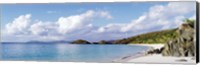 High angle view of the beach, Trunk Bay, St John, US Virgin Islands Fine Art Print