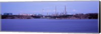 Oil refinery at the coast, Lysekil, Bohuslan, Sweden Fine Art Print