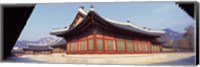 Courtyard of a palace, Kyongbok Palace, Seoul, South Korea, Korea Fine Art Print
