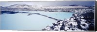High angle view of a hot spring, Iceland Fine Art Print