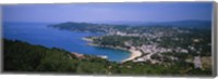 High angle view of a bay, Llafranc, Costa Brava, Spain Fine Art Print