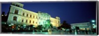 Town square, Syros, Cyclades Islands, Greece Fine Art Print