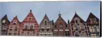 Low angle view of buildings, Bruges, Belgium Fine Art Print