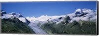 Snow Covered Mountain Range Matterhorn, Switzerland Fine Art Print