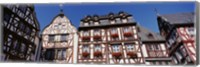 Low Angle View Of Decorated Buildings, Bernkastel-Kues, Germany Fine Art Print