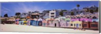 Houses On The Beach, Capitola, Santa Cruz, California, USA Fine Art Print