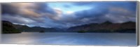 Storm Clouds Over A Lake, Derwent Water, Cumbria, England, United Kingdom Fine Art Print