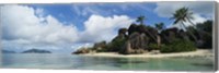 Rock Formations on Anse Source D'argent Beach, La Digue Island, Seychelles Fine Art Print